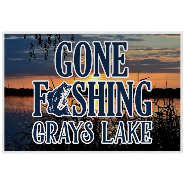 Custom Gone Fishing Laminated Placemat w/ Photo
