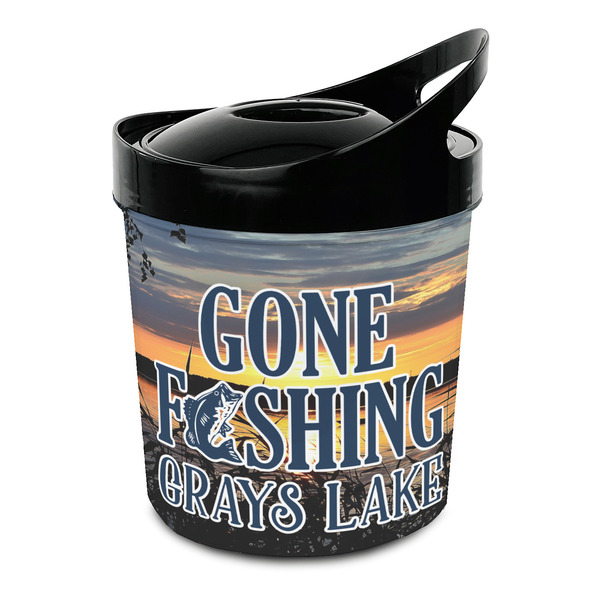 Custom Gone Fishing Plastic Ice Bucket (Personalized)
