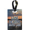 Gone Fishing Plastic Luggage Tag - Rectangular w/ Photo