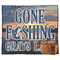 Gone Fishing Outdoor Picnic Blanket (Personalized)