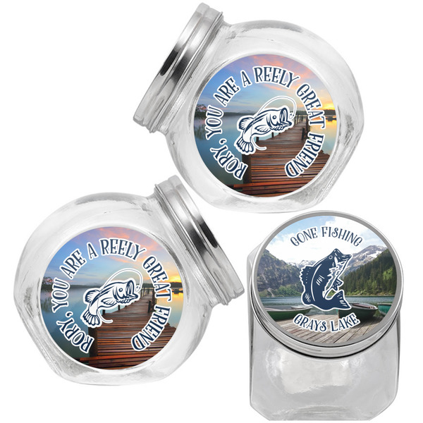 Hunting / Fishing Quotes and Sayings Puppy Treat Jar - Top Left Right