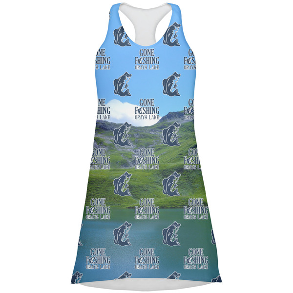 Custom Gone Fishing Racerback Dress - Small (Personalized)