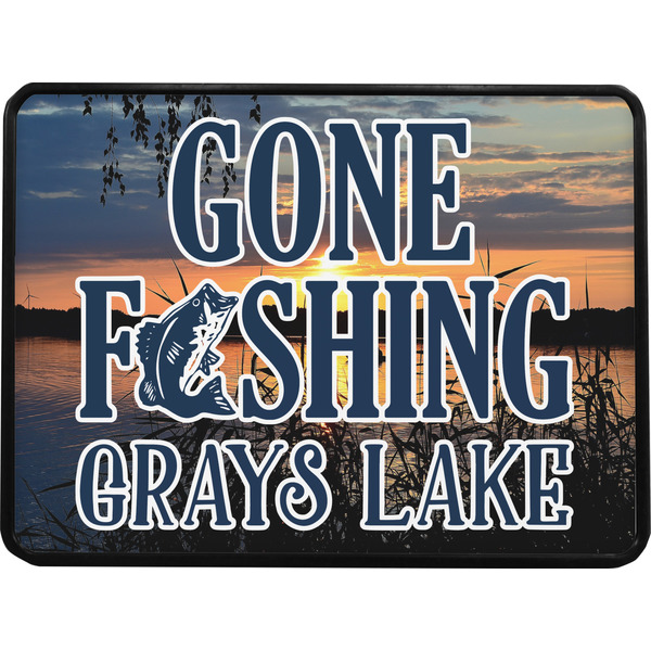 Hunting / Fishing Quotes and Sayings Rectangular Car Hitch Cover w/ FRP Insert