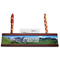 Hunting / Fishing Quotes and Sayings Red Mahogany Nameplates with Business Card Holder - Straight