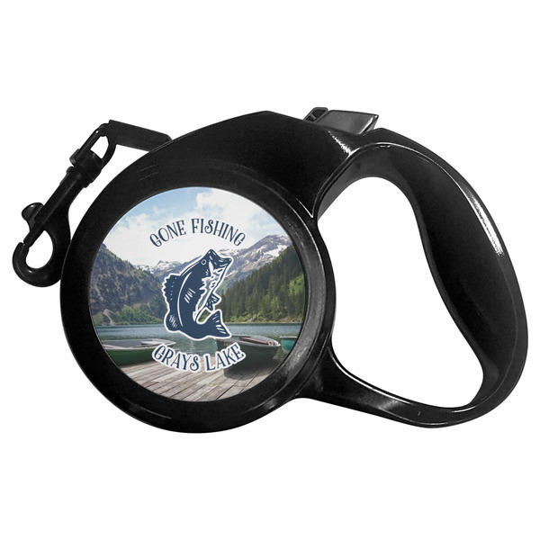 Custom Gone Fishing Retractable Dog Leash (Personalized)