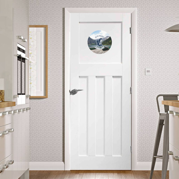 Hunting / Fishing Quotes and Sayings Round Wall Decal on Door