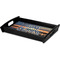 Hunting / Fishing Quotes and Sayings Serving Tray Black - Corner