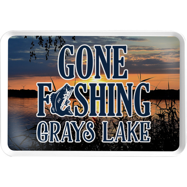 Custom Gone Fishing Serving Tray (Personalized)