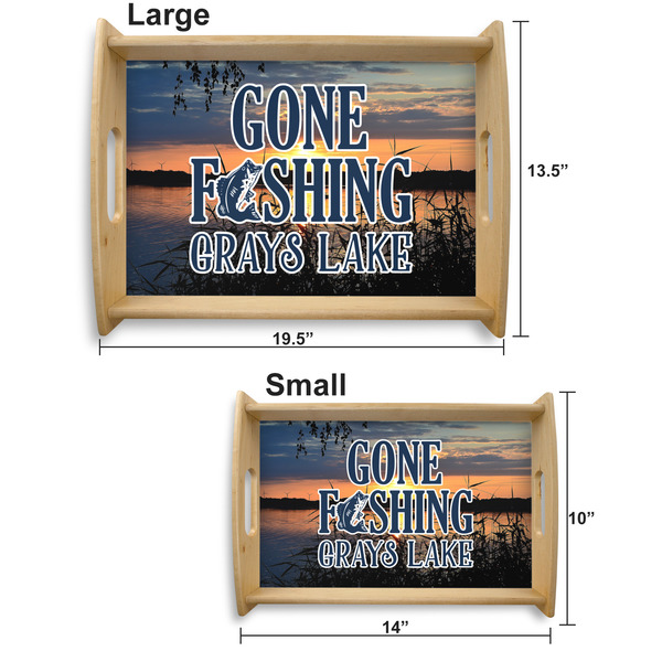 Hunting / Fishing Quotes and Sayings Serving Tray Wood Sizes