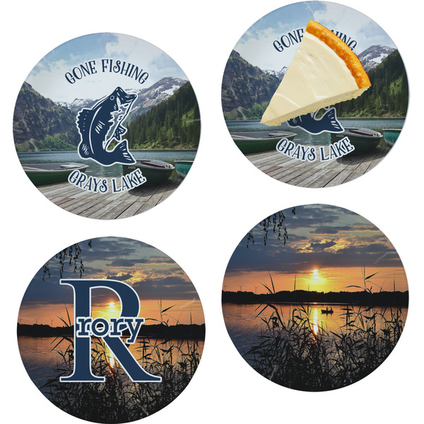 Hunting / Fishing Quotes and Sayings Set of Appetizer / Dessert Plates