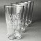 Gone Fishing Set of Four Engraved Pint Glasses - Set View
