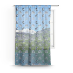 Gone Fishing Sheer Curtain (Personalized)