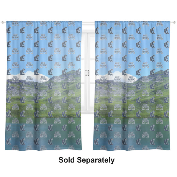 Hunting / Fishing Quotes and Sayings Sheer Curtains Double