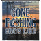 Gone Fishing Shower Curtain - 71" x 74" (Personalized)