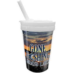 Gone Fishing Sippy Cup with Straw (Personalized)