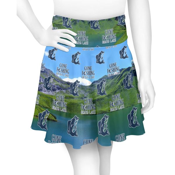Custom Gone Fishing Skater Skirt - Large (Personalized)