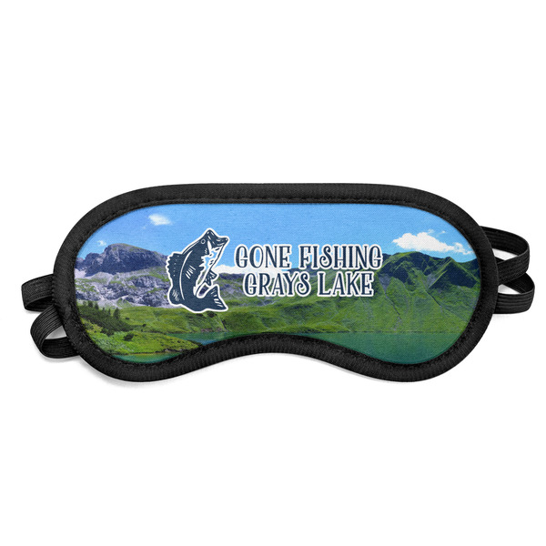 Custom Gone Fishing Sleeping Eye Mask - Small (Personalized)