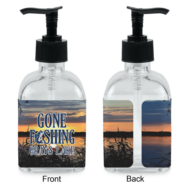 Gone Fishing Glass Soap/Lotion Dispenser - Approval