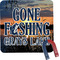 Gone Fishing Square Fridge Magnet (Personalized)