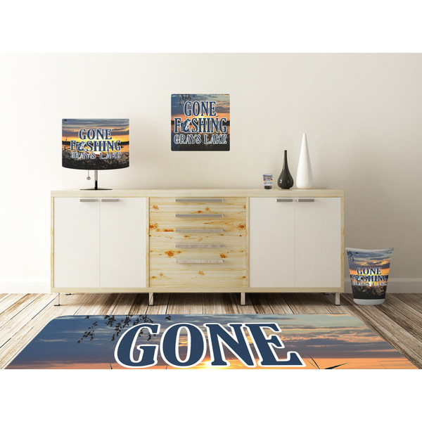 Hunting / Fishing Quotes and Sayings Square Wall Decal Wooden Desk