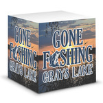 Gone Fishing Sticky Note Cube (Personalized)