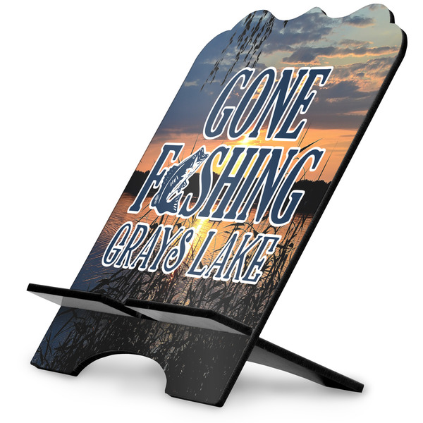 Custom Gone Fishing Stylized Tablet Stand (Personalized)