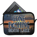 Gone Fishing Tablet Case / Sleeve - Small (Personalized)
