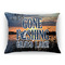 Hunting / Fishing Quotes and Sayings Throw Pillow (Rectangular - 12x16)