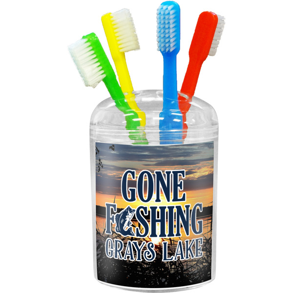 Custom Gone Fishing Toothbrush Holder (Personalized)