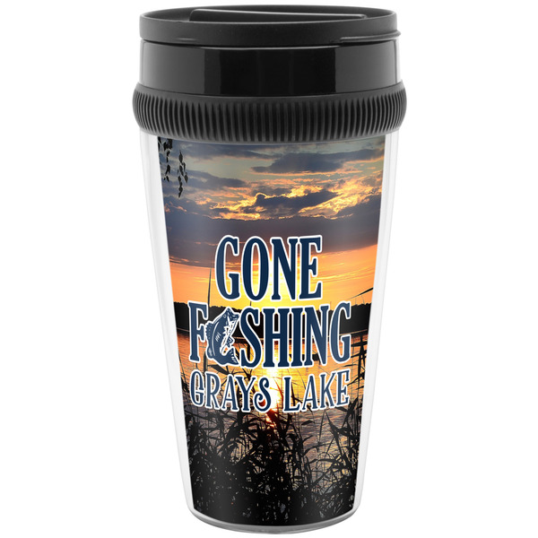 Custom Gone Fishing Acrylic Travel Mug without Handle (Personalized)