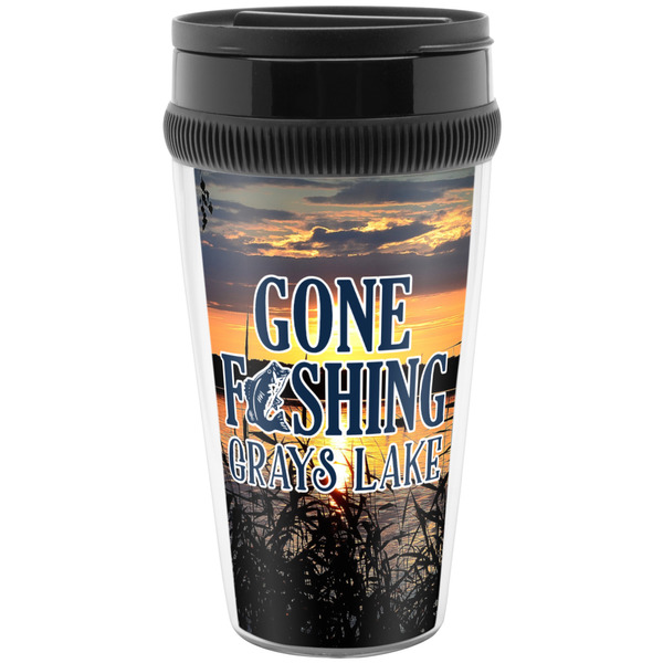 Custom Gone Fishing Acrylic Travel Mug without Handle (Personalized)