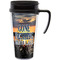 Hunting / Fishing Quotes and Sayings Travel Mug with Black Handle - Front