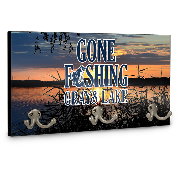 Hunting / Fishing Quotes and Sayings Wall Mounted Coat Hanger - Side View