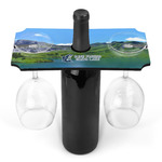 Gone Fishing Wine Bottle & Glass Holder (Personalized)