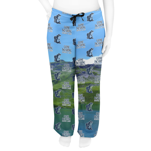 Hunting / Fishing Quotes and Sayings Women's Pj on model - Front