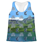 Gone Fishing Womens Racerback Tank Top - Small (Personalized)