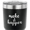 Inspirational Quotes and Sayings 30 oz Stainless Steel Ringneck Tumbler - Black - CLOSE UP