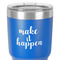 Inspirational Quotes and Sayings 30 oz Stainless Steel Ringneck Tumbler - Blue - Close Up