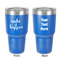 Inspirational Quotes and Sayings 30 oz Stainless Steel Ringneck Tumbler - Blue - Double Sided - Front & Back