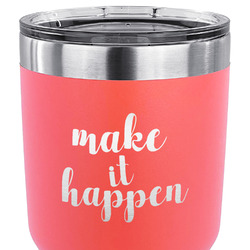 Inspirational Quotes and Sayings 30 oz Stainless Steel Tumbler - Coral - Double Sided