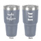 Inspirational Quotes and Sayings 30 oz Stainless Steel Tumbler - Grey - Double-Sided