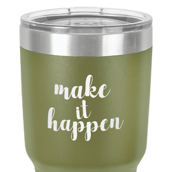 Inspirational Quotes and Sayings 30 oz Stainless Steel Tumbler - Olive - Double-Sided