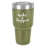 Inspirational Quotes and Sayings 30 oz Stainless Steel Tumbler - Olive - Single-Sided