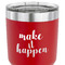 Inspirational Quotes and Sayings 30 oz Stainless Steel Ringneck Tumbler - Red - CLOSE UP
