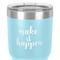 Inspirational Quotes and Sayings 30 oz Stainless Steel Ringneck Tumbler - Teal - Close Up