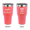 Inspirational Quotes and Sayings 30 oz Stainless Steel Ringneck Tumblers - Coral - Double Sided - APPROVAL