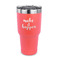 Inspirational Quotes and Sayings 30 oz Stainless Steel Ringneck Tumblers - Coral - FRONT