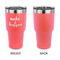 Inspirational Quotes and Sayings 30 oz Stainless Steel Ringneck Tumblers - Coral - Single Sided - APPROVAL