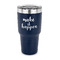 Inspirational Quotes and Sayings 30 oz Stainless Steel Ringneck Tumblers - Navy - FRONT