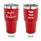 Inspirational Quotes and Sayings 30 oz Stainless Steel Ringneck Tumblers - Red - Double Sided - APPROVAL